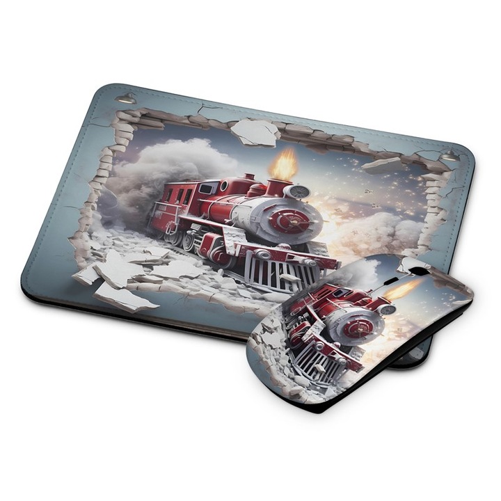 Mouse si mouse pad wireless Train 3