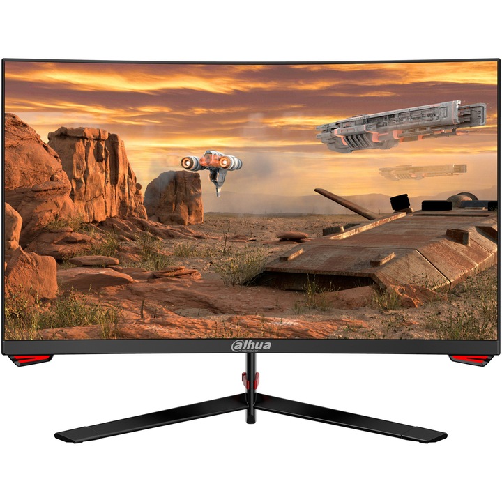 Dahua LM27-E230C Gaming monitor, Ívelt LED VA, 27" Full HD, 165Hz, DP1.2×1, HDMI 1.4×2, Audiokimenet × 1, 1ms (MPRT), Wide color