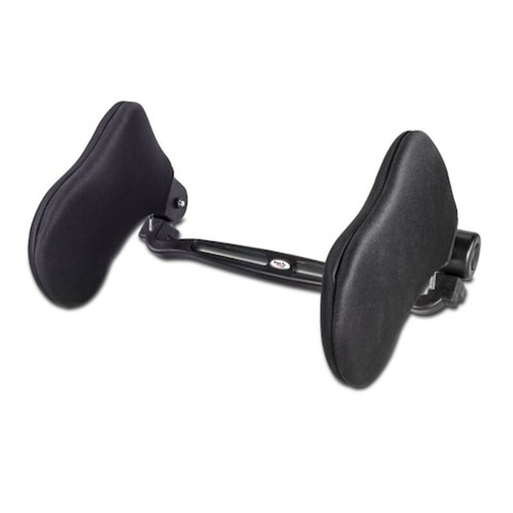 Tetiera cu laterale din piele, neagra, AC410