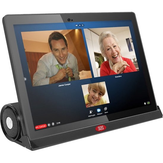 Lipa, F50 Senior Tableta, 10.1 inch, 4G, SIM, 64GB, GPS, Buton SOS, Negru, cu statie de andocare