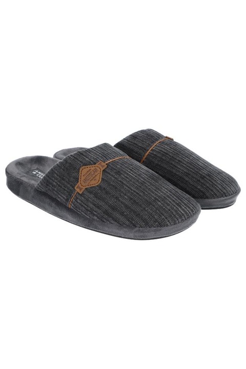 Papuci de Casa Pentru Barbati, American Club, SL1523, Elegant, Gri