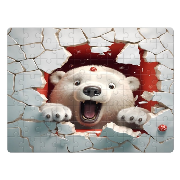 Jegesmaci 4 puzzle 80 darabos