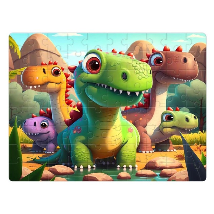 Dinoszaurusz puzzle 80 darabos 9