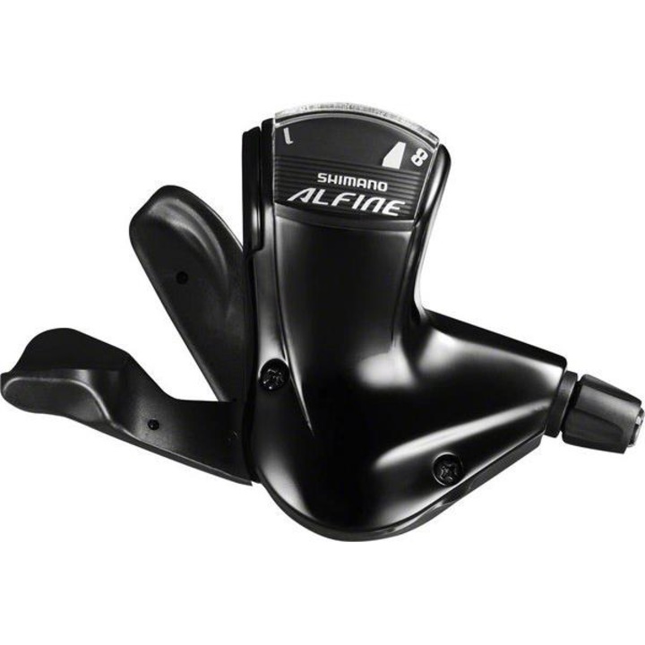 Maneta schimbator bicicleta Alfine SL-S7000-8, Shimano, 8 viteze, Negru