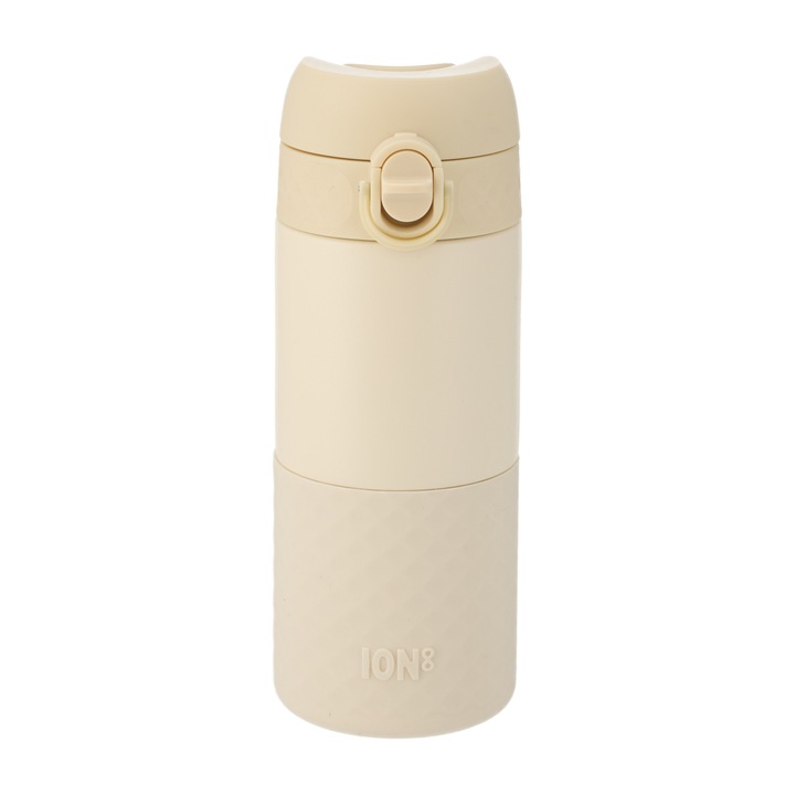 Termos ION8 360ml, otel inoxidabil, compact, usor de utilizat, crem