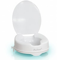 Inaltator WC cu Capac EvoSmart™, Inaltime 15 cm, Sistem Prindere Pentru Orice Toaleta, Sustinere 210 kg max, Alb