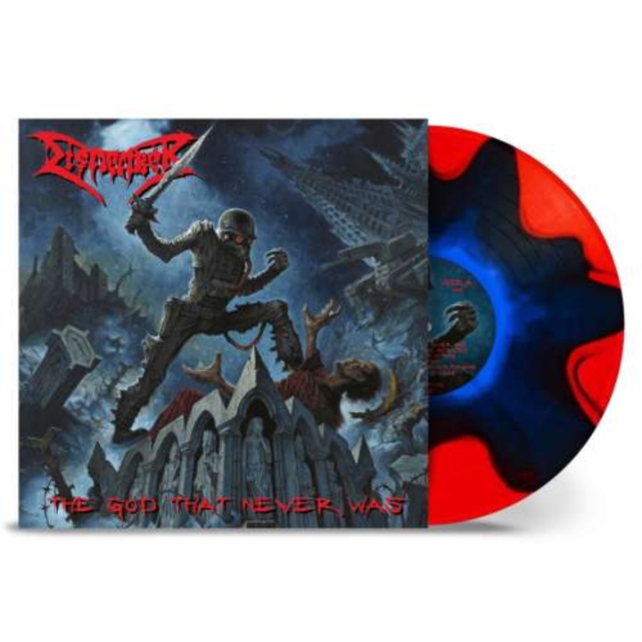Dismember - The God That Never Was (reissue) Blue In Red Split (LP)