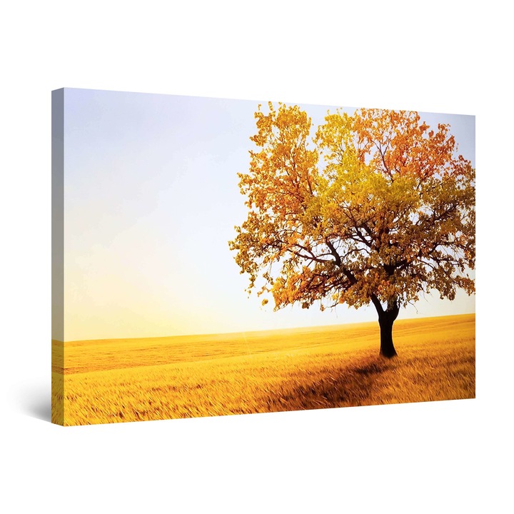 Картина DualView Startonight Жълто дърво, светеща в тъмното, 60 x 90 см