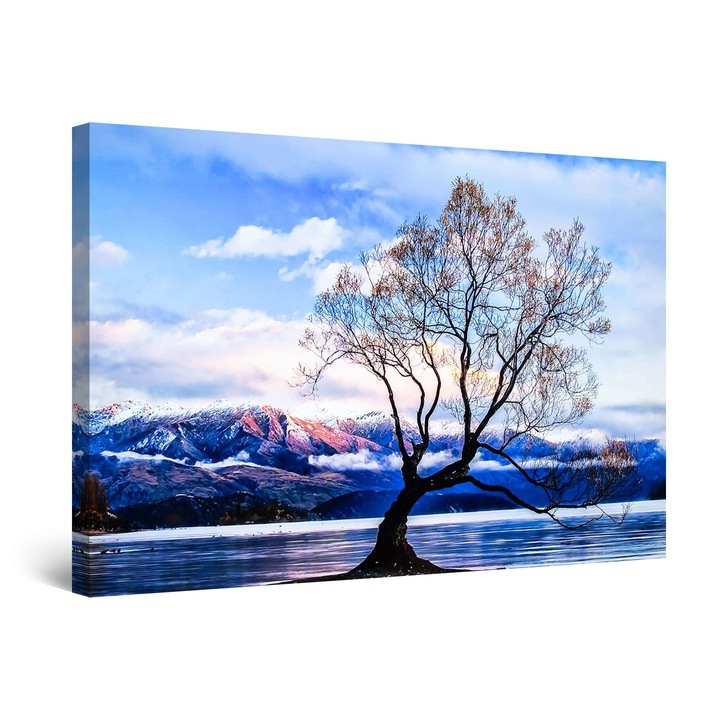 Картина DualView Startonight Mountain Tree, светеща в тъмното, 80 x 120 см