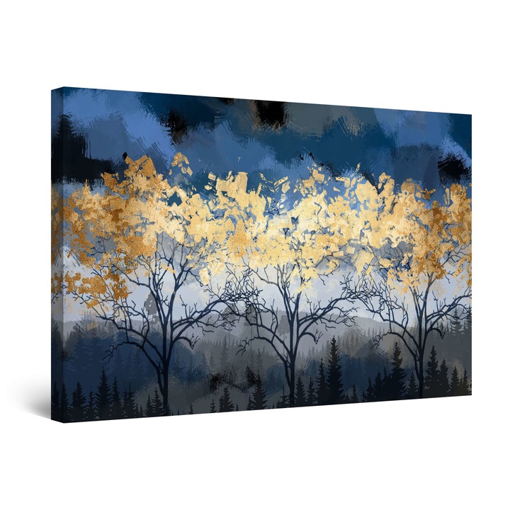Картина DualView Startonight Golden Forest, светеща в тъмното, 80 х 120 см