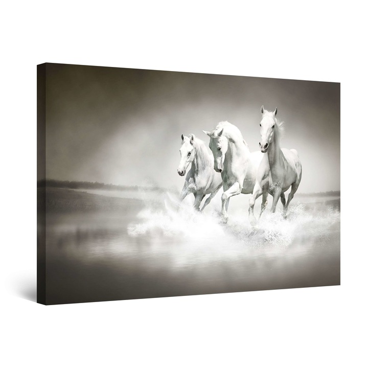 Картина DualView Startonight, Галопиращи коне, светеща в тъмното, 80 x 120 cm