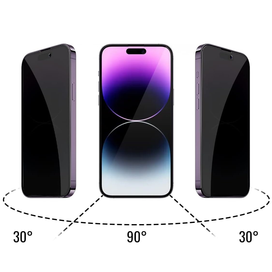 Folie de protectie ecran Privacy Hydrogel din silicon, TPU, compatibila cu iPhone 15, Perfect fit, acopera tot ecranul, ISAG