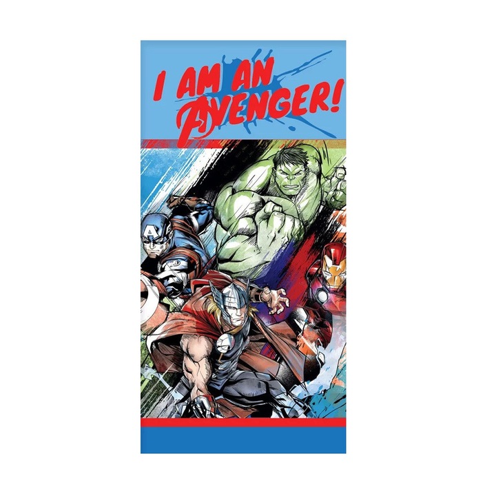 Нарисувана кърпа за баня Avengers 70x140см