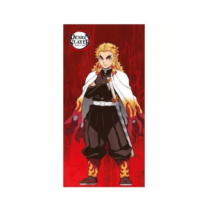 Demon Slayer хавлиена кърпа за баня rengoku 70x140см