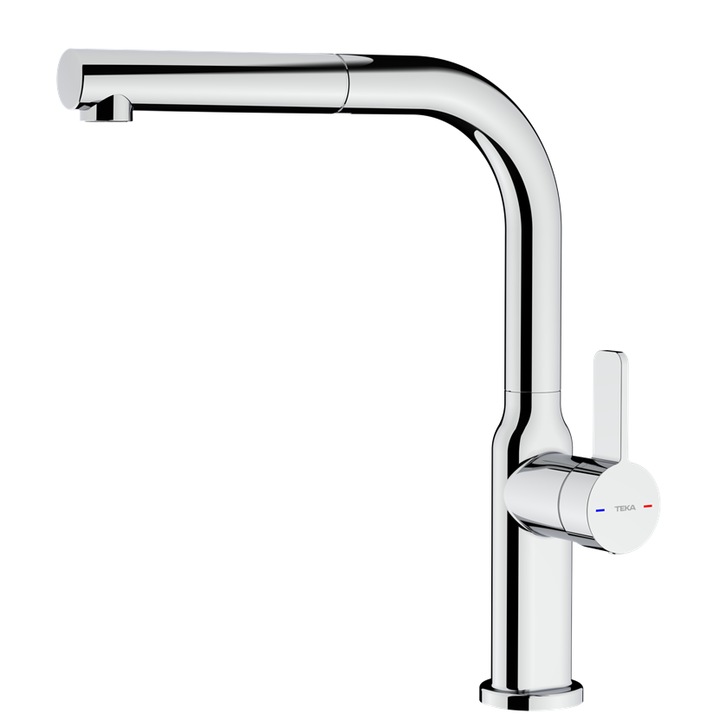 Смесител за кухня Teka OVAL 938, с висока тръба, хром