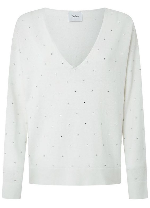 Női pulóver, Pepe Jeans, fehér - 658748, Fehér
