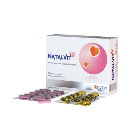 Natalvit IQ 30 comprimate + 30 capsule Hyllan - eMAG.ro