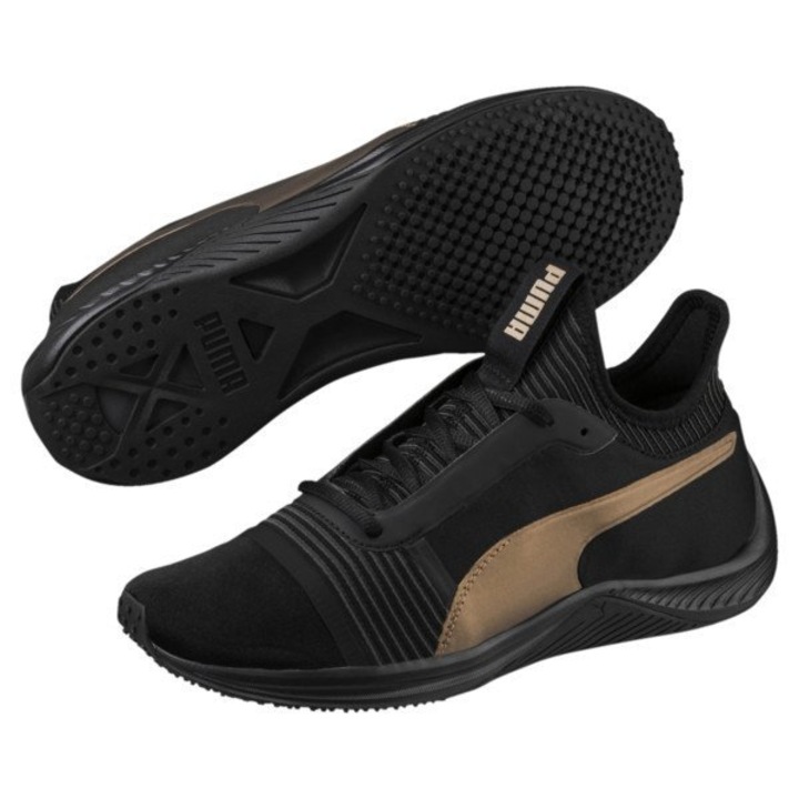 Pantofi sport, Puma, Textil, Negru.