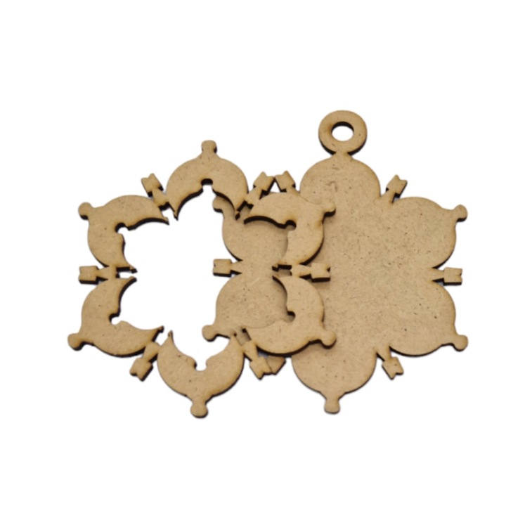 Globe mdf pehely 2 db 3d - 9, 5cmx8cm