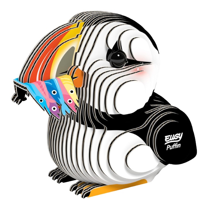 3D puzzle, Eugy, karton, többszínű