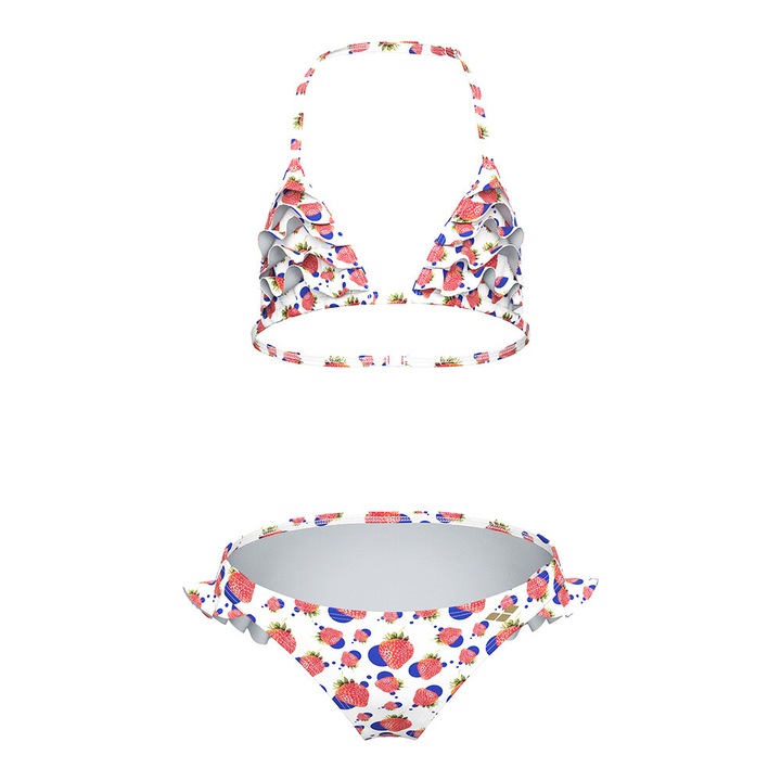 Детски бански за момичета Arena Vintage Triangle Bikini Swimsuit, Многоцветен, 6-7