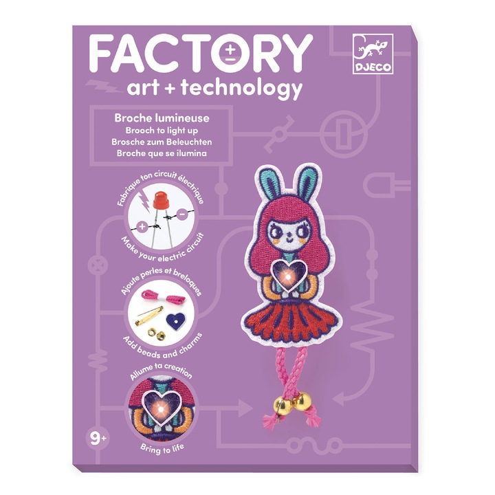 Set de arta Djeco Bunny, creativ pentru copii, iepuras