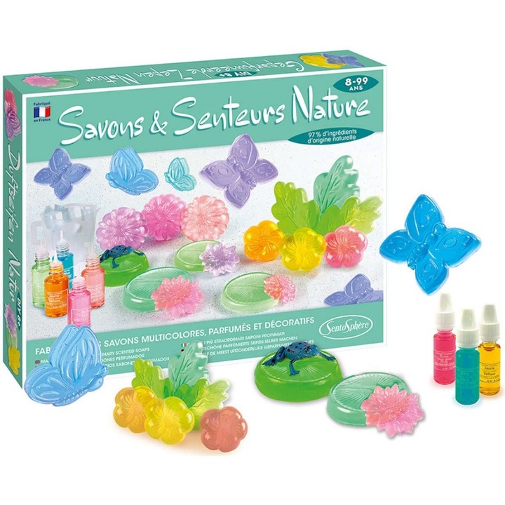 Творчески комплект ароматизирани сапуни Sentosphere Natura, многоцветни, 450гр