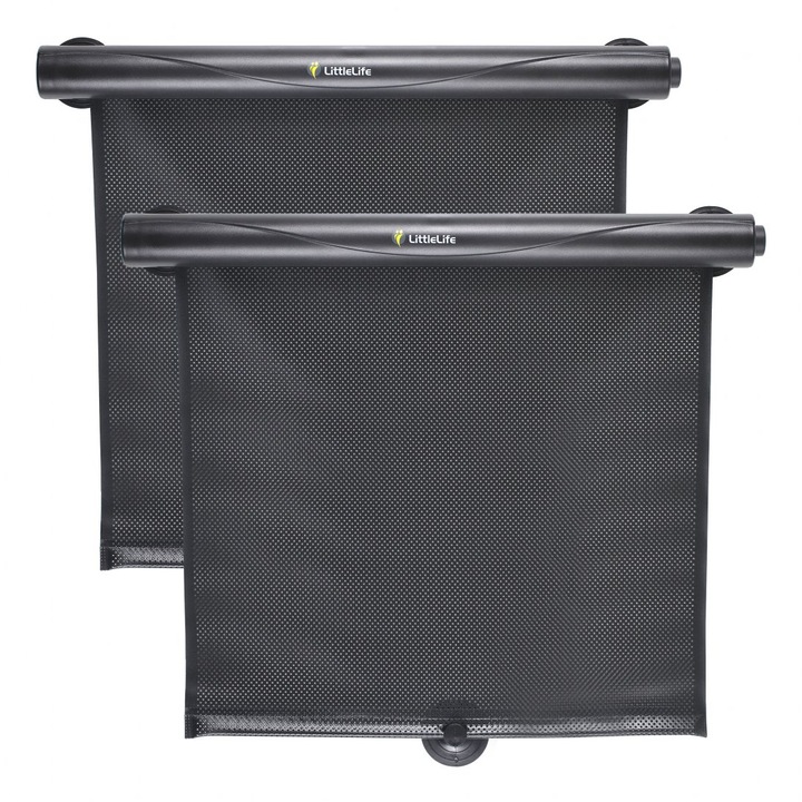 Set 2 parasolare auto, LittleLife, Negru