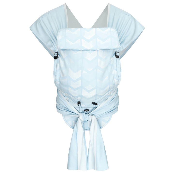 Marsupiu bebelusi, Hoppediz, Bumbac, Albastru, 0-30 luni