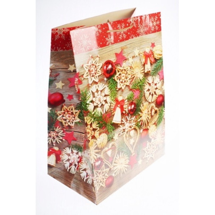 Punga cadou, Model- Craciun, Multicolor