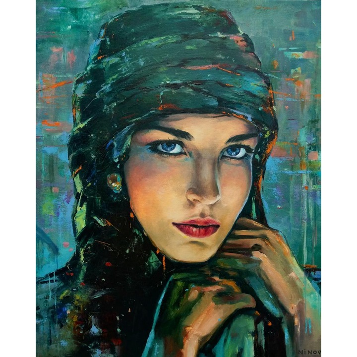 Рисуване по номера ITA ART, Пустинно слънце, 40х50см, Многоцветен