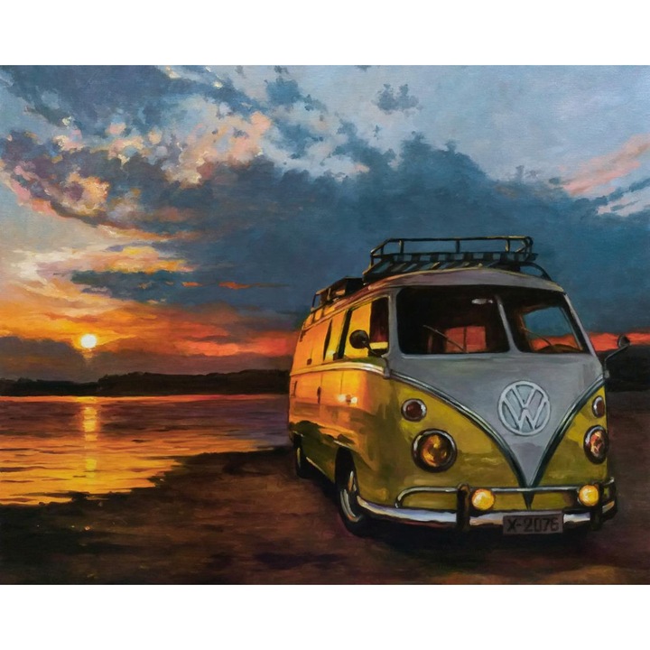 Рисуване по номера ITA ART, Цветовете на залеза, 40х50см, Многоцветен