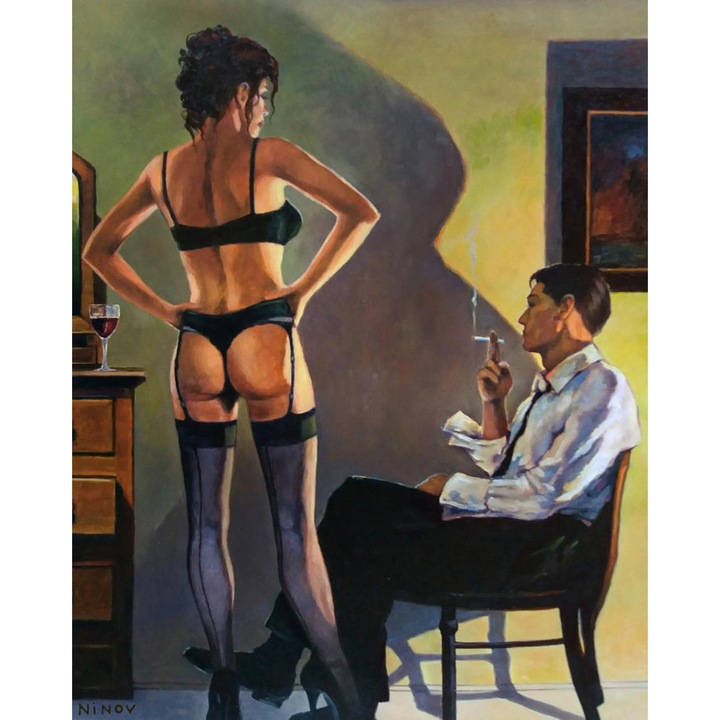 Рисуване по номера ITA ART, Интимно, 40х50см, Многоцветен