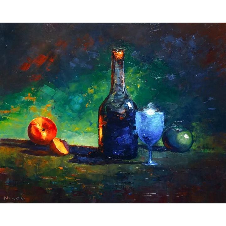 Рисуване по номера ITA ART, Натюрморт с маслина, 40х50см, Многоцветен