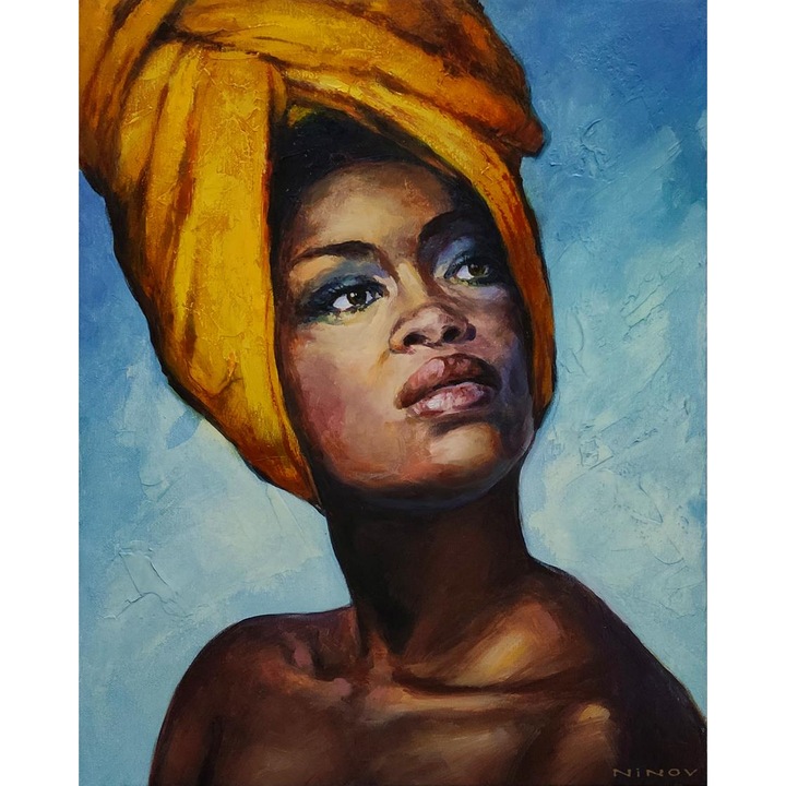 Рисуване по номера ITA ART, Африканска душа, 40х50см, Многоцветен