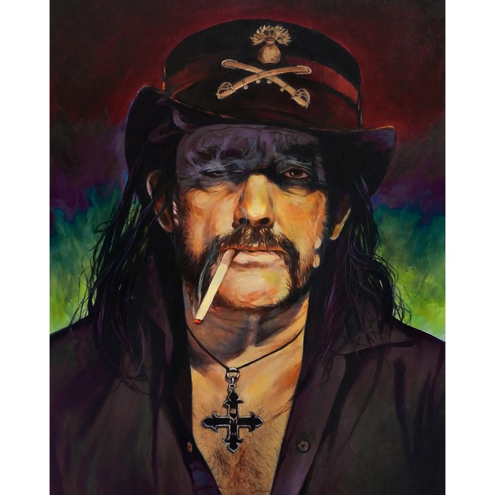 Рисуване по номера ITA ART, Lemmy Kilmister, 40х50см, Многоцветен
