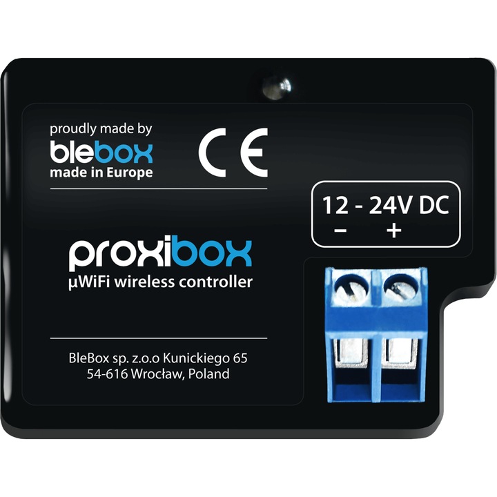 Senzor de proximitate multifunctional BleBox proxibox, wireless, 40x53x18mm