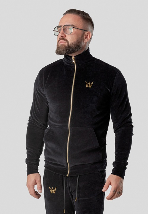 Jacheta barbati, Tres amigos Wear, Catifea, Negru, M