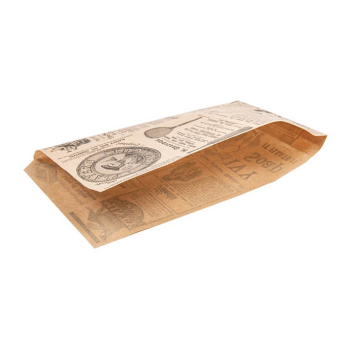 Set 500 pungi de impachetat, Hartie, Maro, 22 x 13 cm