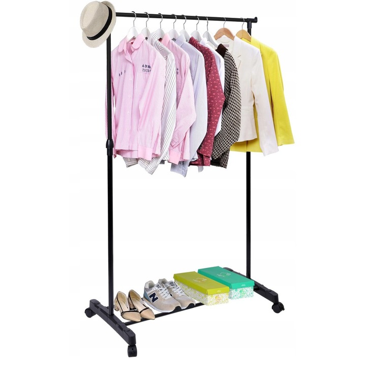 Suport pentru umerase GMM Group, Inaltime reglabila, Metal/Plastic, Negru