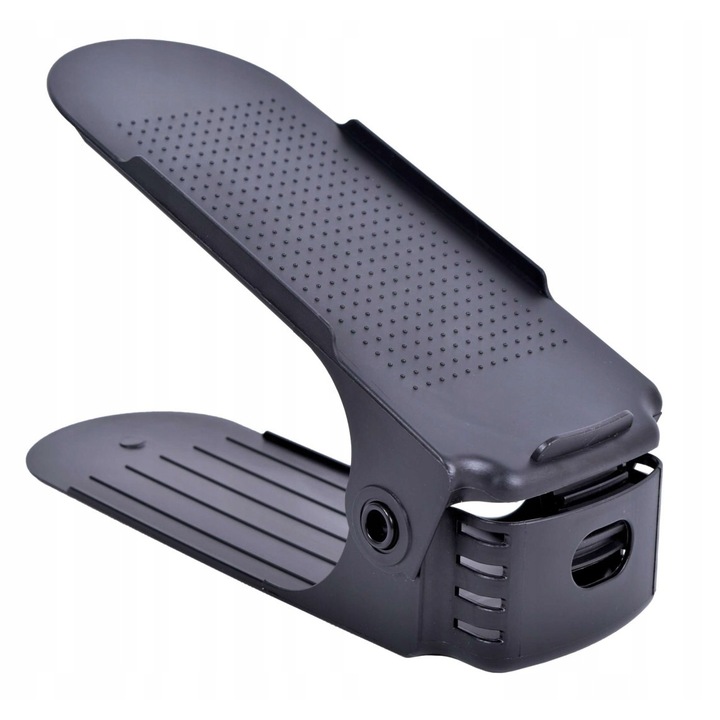 Set 10 suporturi reglabile pentru pantofi, GMM Group, Negru