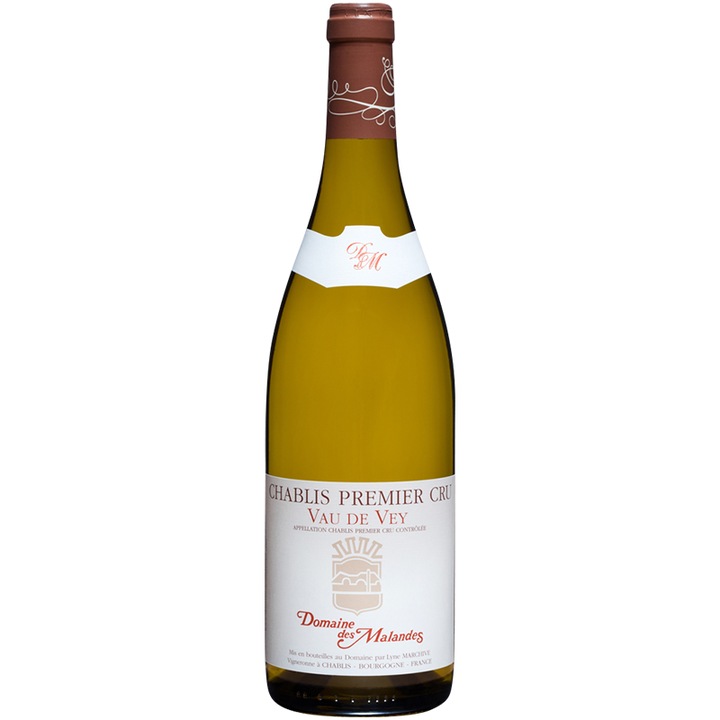 Бяло вино Domaine des Malandes Chablis Premier Cru Vau de Vey, Шардоне, Франция, 750 мл