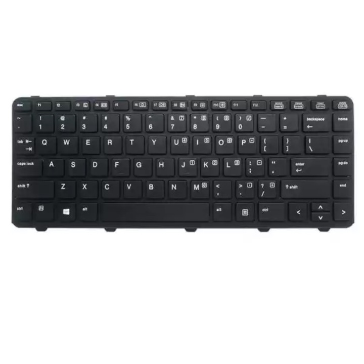 Премиум клавиатура за лаптоп HP PROBOOK 430 440 445 G2 640 G1 645 G1 с рамка, международна подредба, черна