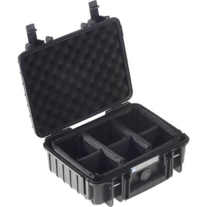 Geanta pentru camera, B&W, Pentru A/N exterior.case Typ 1000 Waterproof (1000/B/RPD)