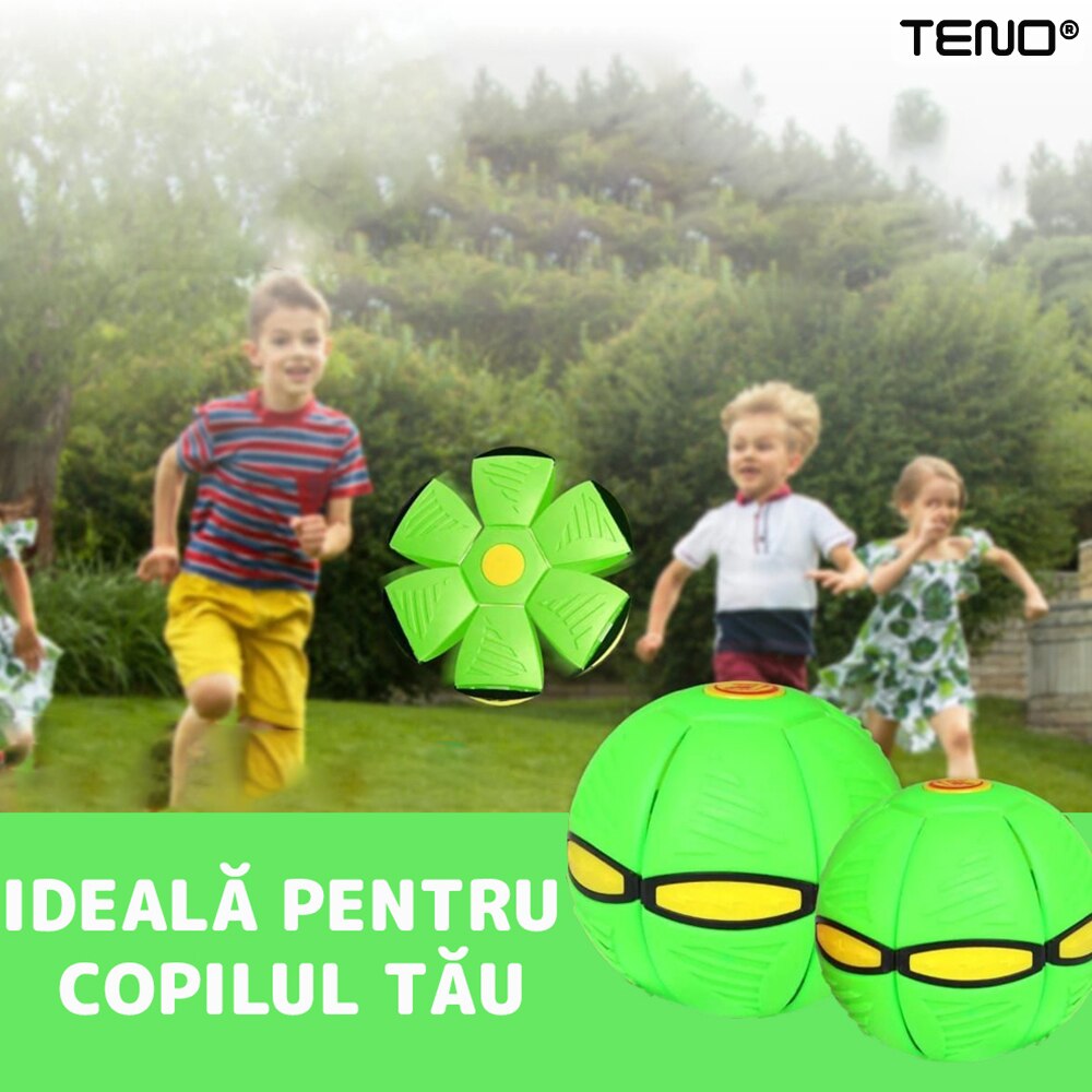Летяща топка, трансформируема във фризби диск Teno®, 2 режима на игра ...