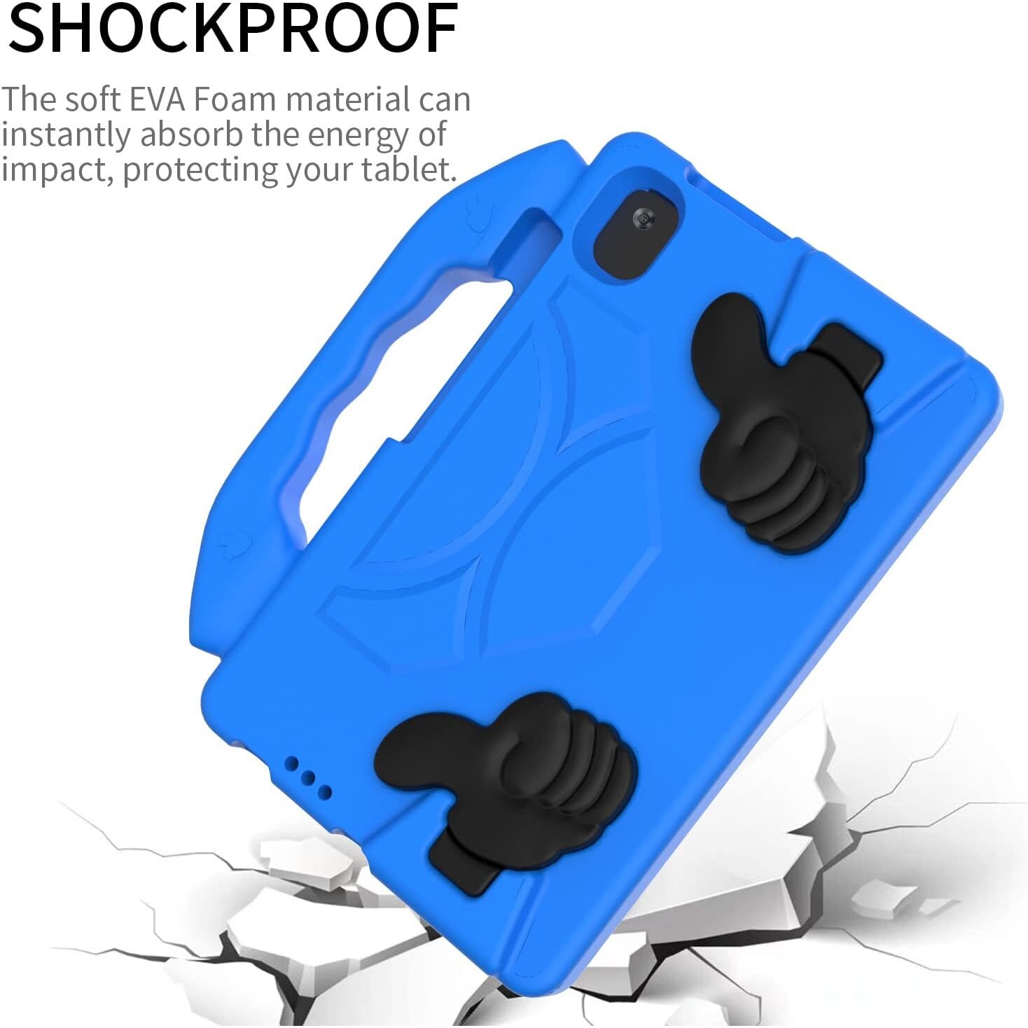 Husa de tip stand Sigloo, pentru tableta Samsung Galaxy Tab A8 2022/2021 10.5inch X200, X205, protectie 360, Shockproof, Blue