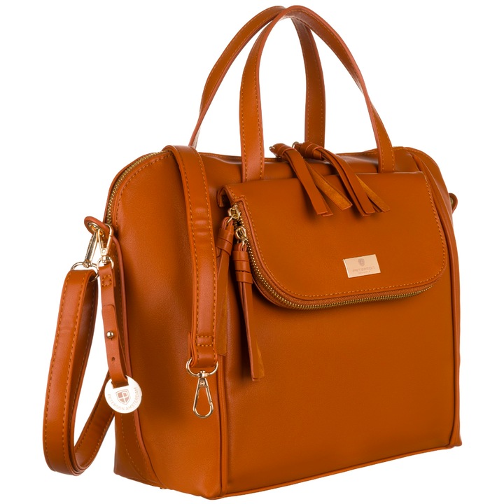 Дамска чанта, crossbody, еко кожа, Peterson, ptn tor-ale-3, 293812, Камел, 29 x 38 x 12 cm