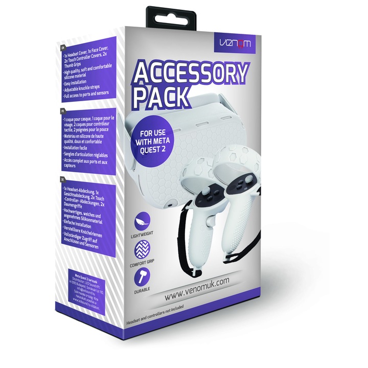 Pack de accessorii pentru Meta Quest 2, Venom