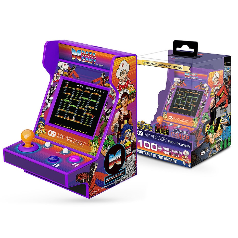 Consola portabila retro Data East 100+, MyArcade, Pico Player, 3.70 inch