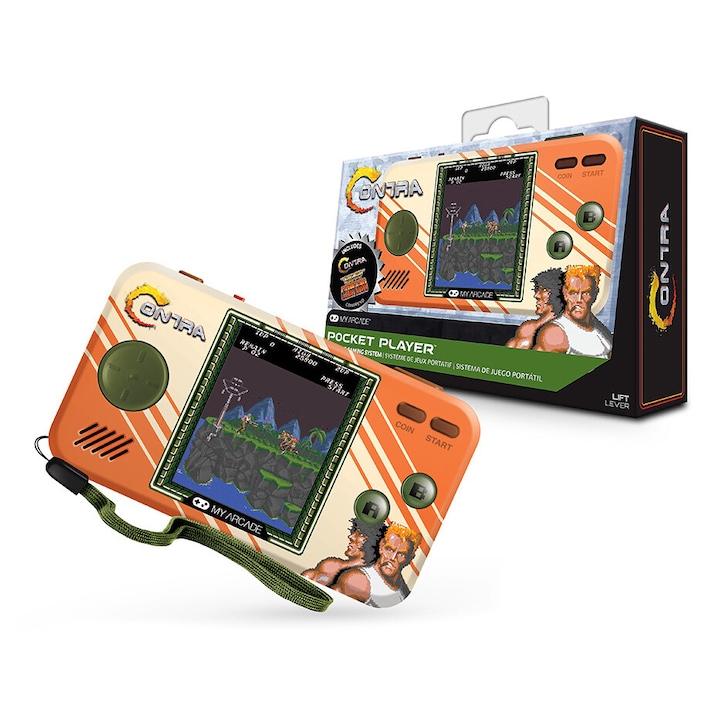 Consola portabila, My Arcade, DGUNL-3281, 2in1, Portocaliu